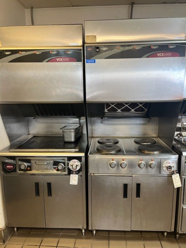 Ventless Hoodless Stove, Gridlle, Fryer