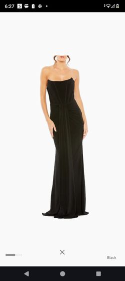 Mac Duggal Ieena Strapless Jersey Gown