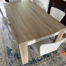 Dining table + 6 Chairs