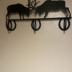 Bull Elk Coat Hanger 