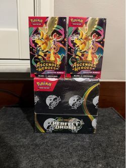 Ascended heroes booster bundle x2 & Perfect order booster box (all or nothing)
