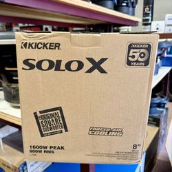 KICKER 49L7X81 Subwoofer SoloX L7X Dual de 8" y 2 Ohm