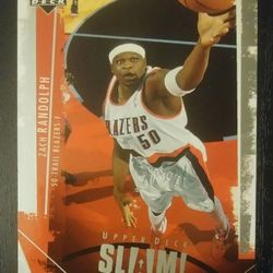 2005 Upper Deck Slam! Zach Randolph Portland Trail Blazers #72 Basketball Card Vintage Collectible Sports NBA