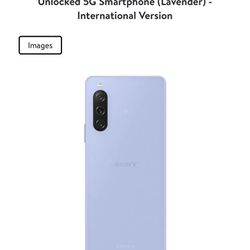Sony Xperia 10 V DUAL SIM 128GB ROM + X 6GB RAM (GSM Only | No CDMA) Factory Unlocked 5G Smartphone (Lavender) - International Version