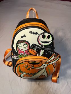 Loungefly Disney Nightmare Before Christmas Glow In The Dark Disney 100 Mini Backpack
