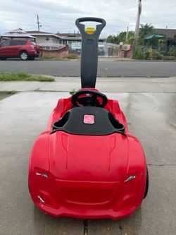 baby/toddler red push car
