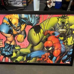 Marvel Poster Framed