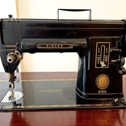 1952 Singer Sewing Machine - Original Desk & Stool