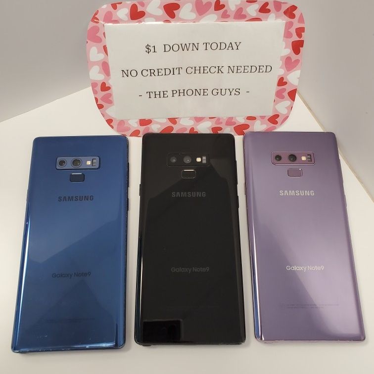 Samsung Galaxy Note 8 / Note 9 - $1 DOWN TODAY, NO CREDIT NEEDED