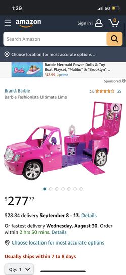 Barbie Fashionista Ultimate Limo for Sale in Niles MI OfferUp