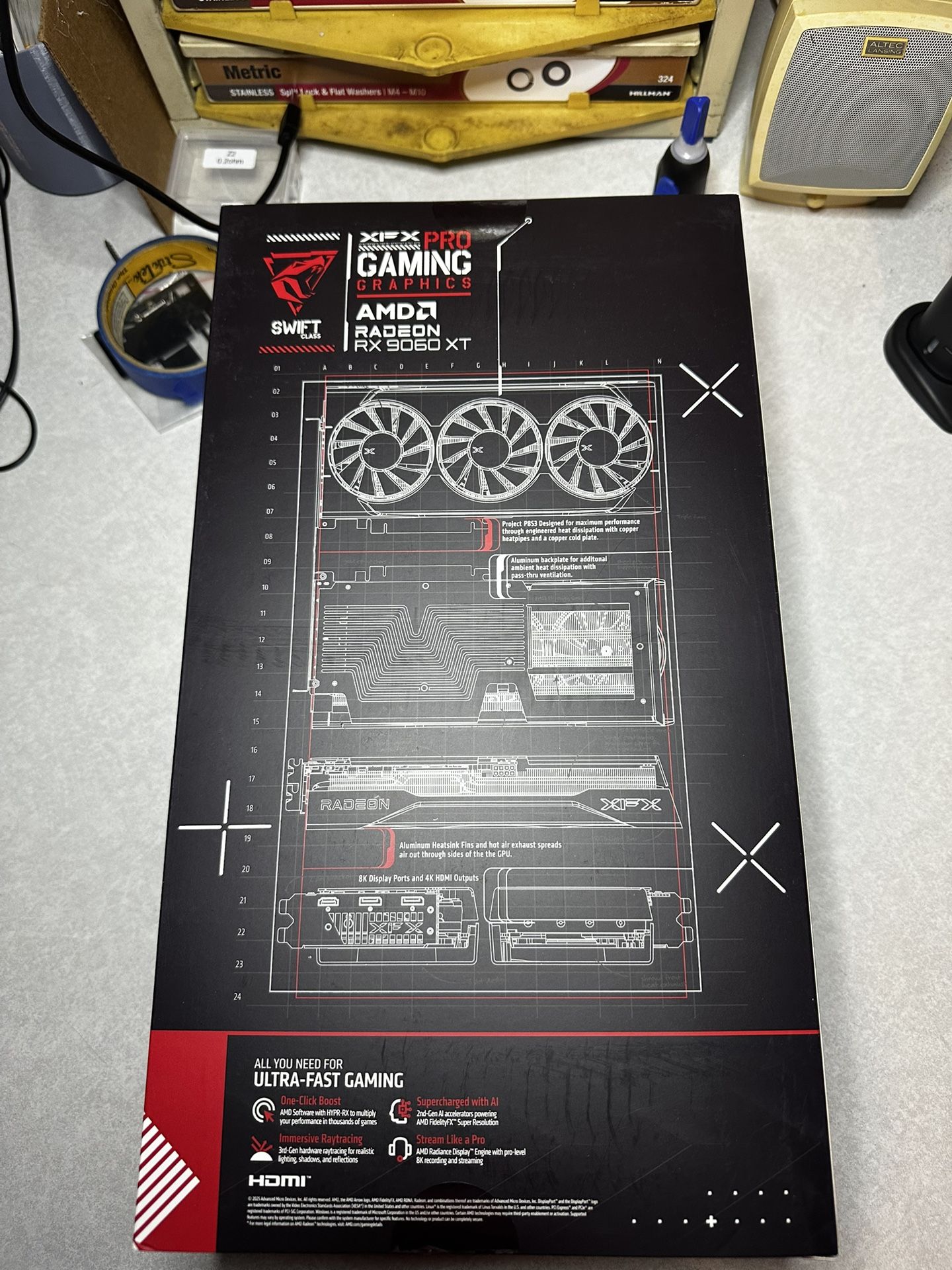 XFX Swift AMD Radeon RX 9060 XT OC Triple Fan Gaming Edition 16GB