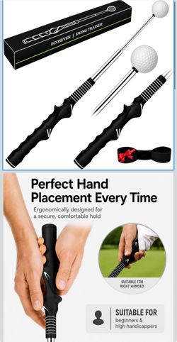 🔥Brand new 🔥 Golf Swing Trainer - Grip Training, Click Feedback, Tempo Practice Swing Path Guidance for Beginners, Impact Control for Advanced, Righ