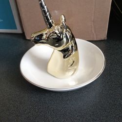 Vintage Beautiful Gold Mystic Unicorn Clean 