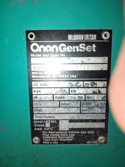 4000 watt  Onen generator