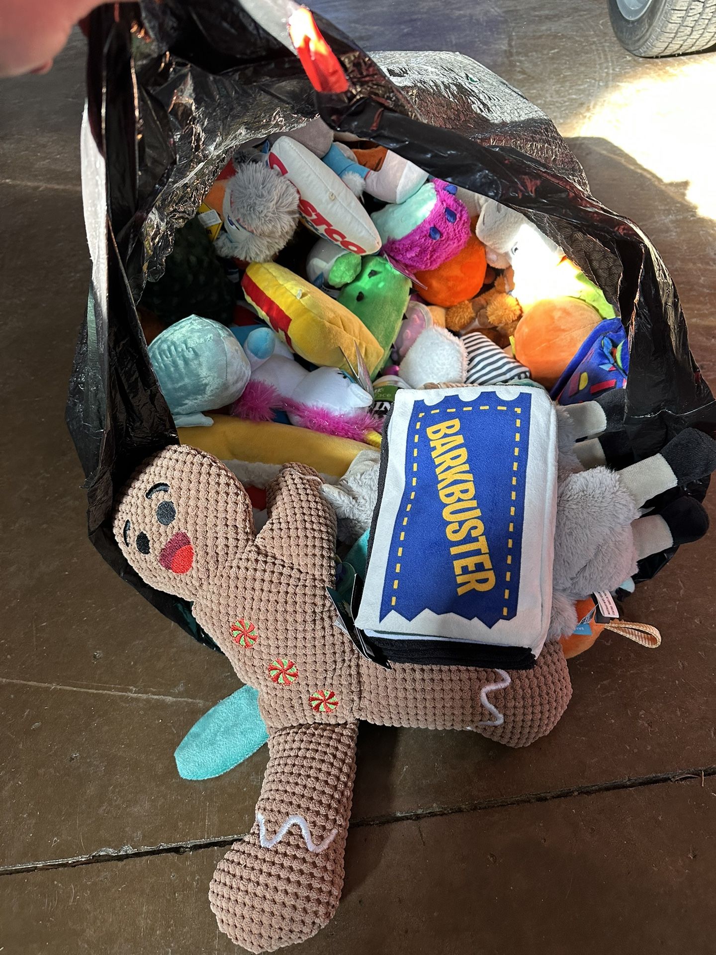 Huge Bag Of Soft Dog Toys All Brand New