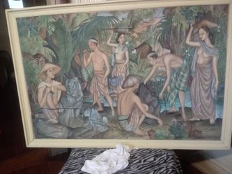 Indonesian painting on canvas