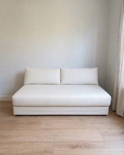 Article Braam 75” Sofa Bed – Vintage White