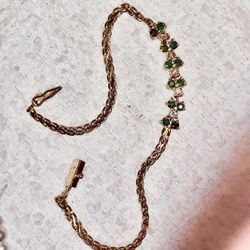 Columbia, Emerald, and diamond bracelet