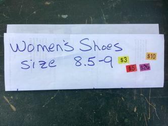 Moving Must Sell! Variety of Designer women’s shoes size 8 1/2 to 9