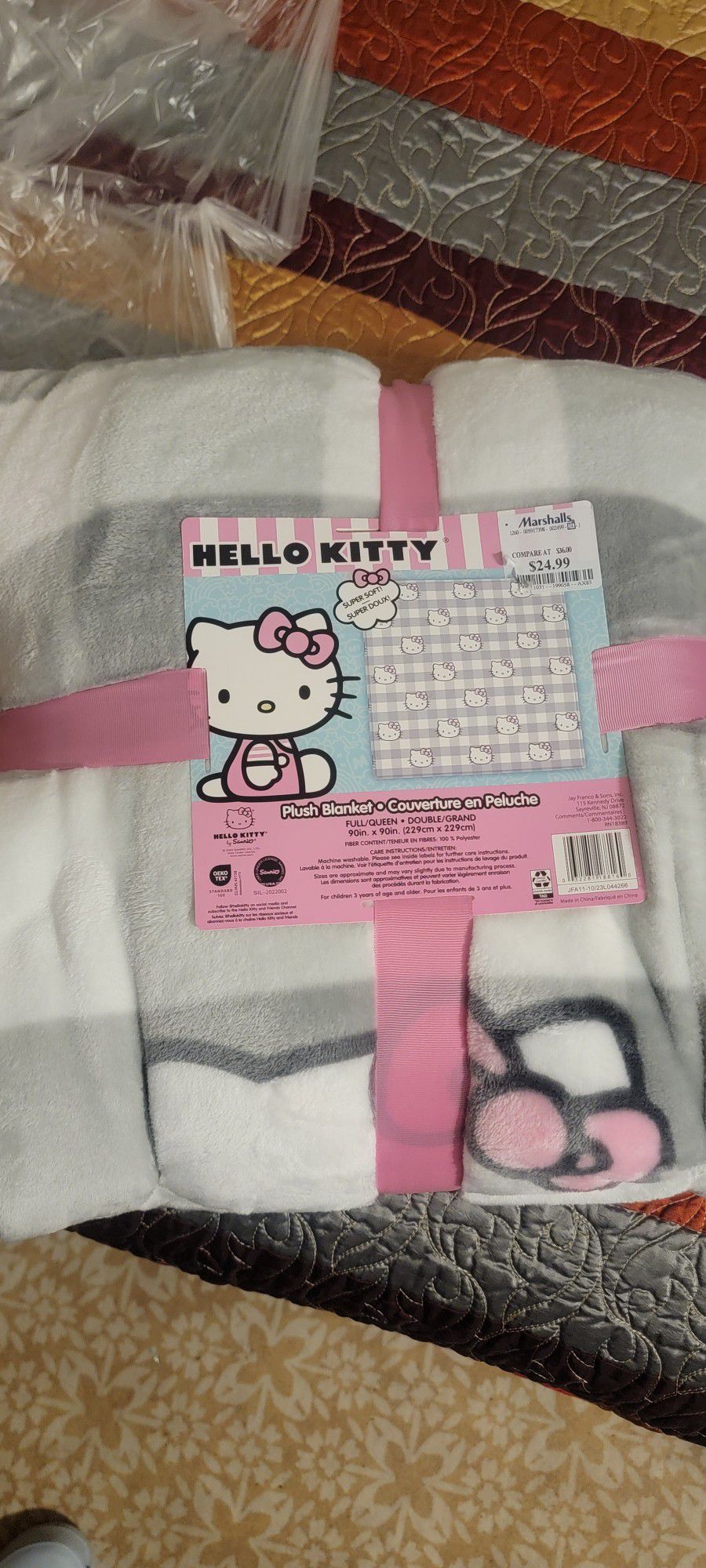Hello Kitty Blanket Plush 