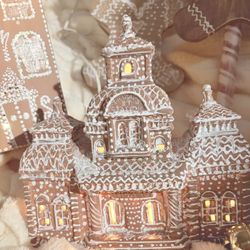 Charles Dickens Station Recreated Into Lighted Gingerbread Station 