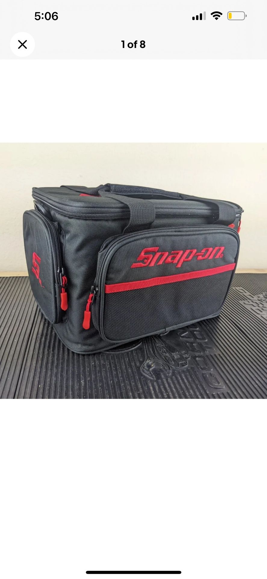 Snap-0n BLK And Red Fishing Tackle Box