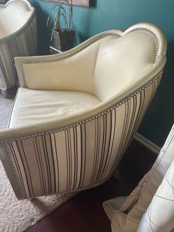 Accent barrel chairs
