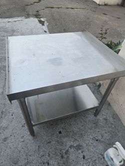 Industrial restaurant table