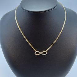 10K Gold Chain Diamond Pendant  