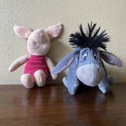 🐷 New Piglet & Eeyore Disney Mini Beanbag Plush Stuffed Animals