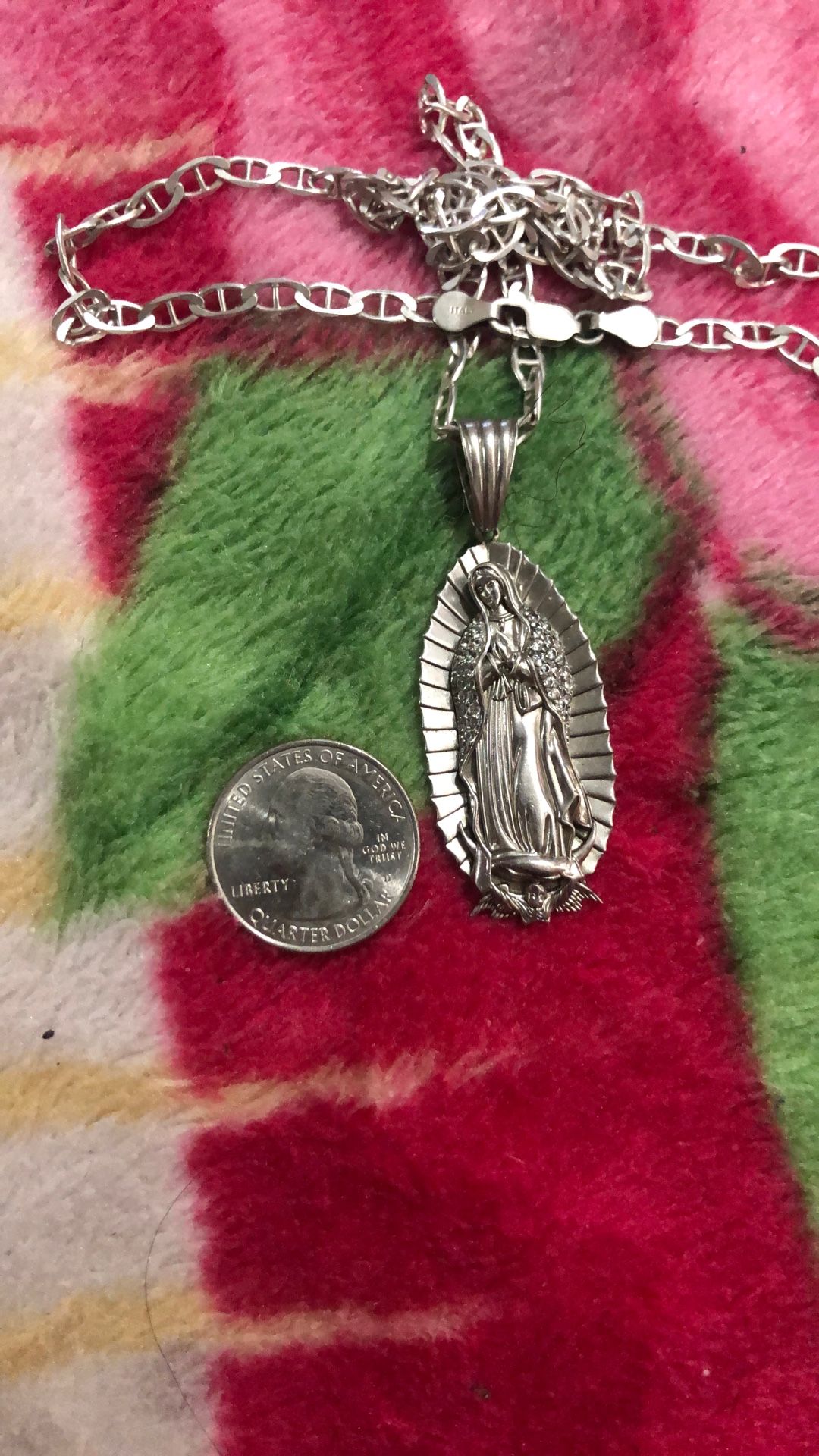 Guadalupe Silver Pendant