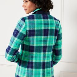TALBOTS CLASSIC SHETLAND BLAZER - ASPEN PLAID