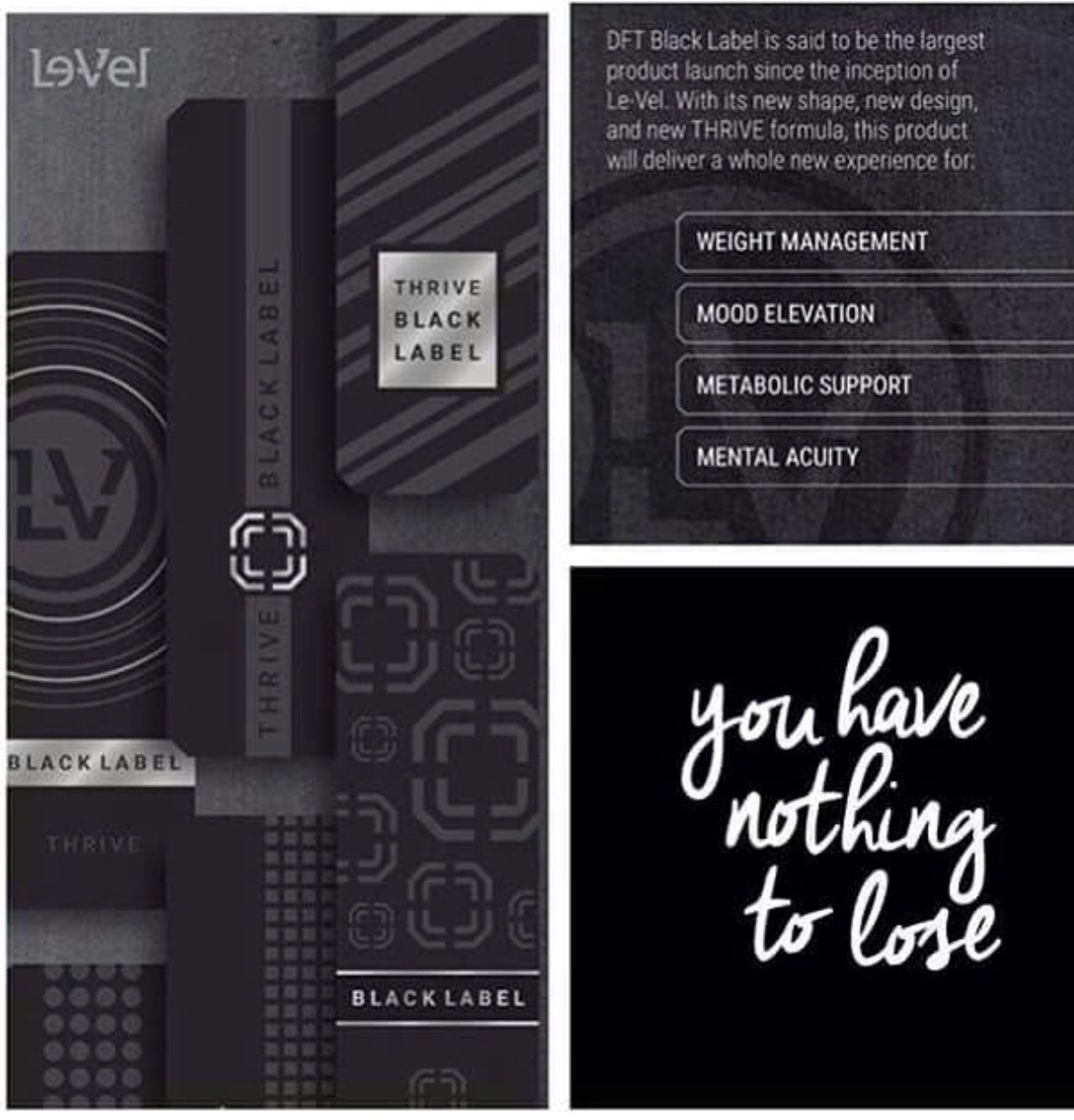 BRAND NEW, UNOPENED package of Black Label DFT patches from Le-Vel