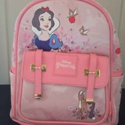 BNWT Wondapop Disney Princess Snow White Vegan Leather Backpack Pink