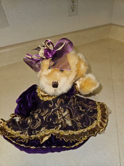 DanDee Musical Purple plush bear