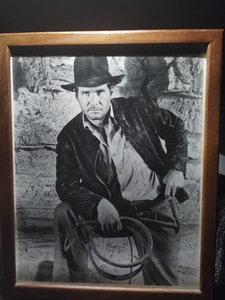 Framed Indiana Jones Picture.