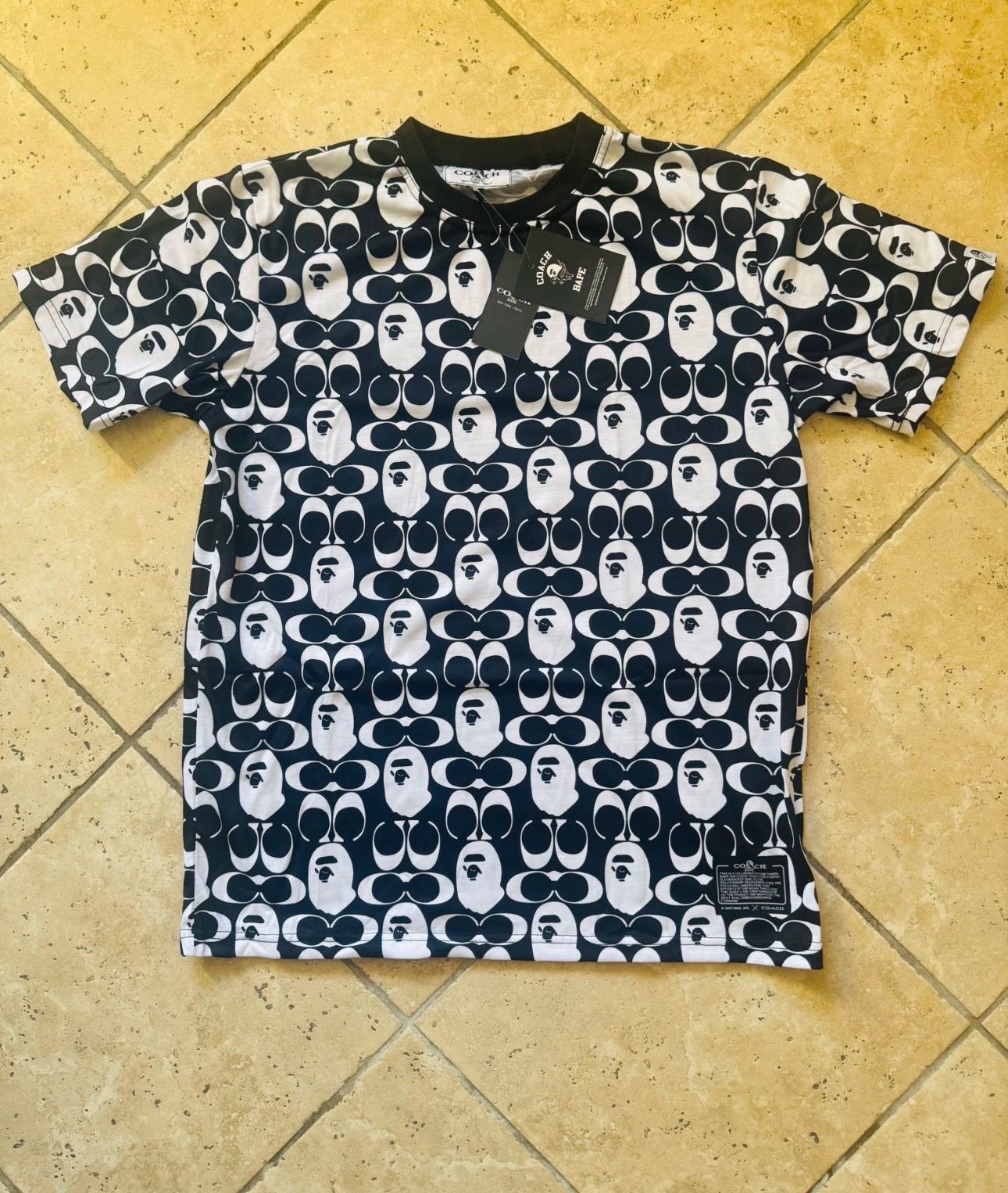 Coach X Bape Collab Shirt Size XL