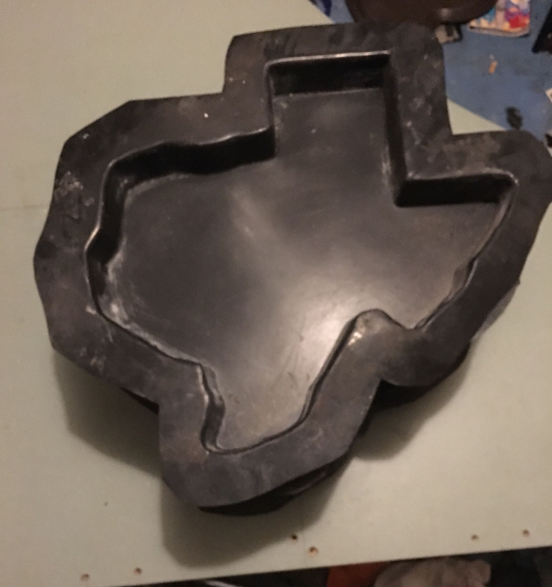 texas shaped stepping stone mold