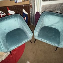 2 Rani Accent Chairs Blue