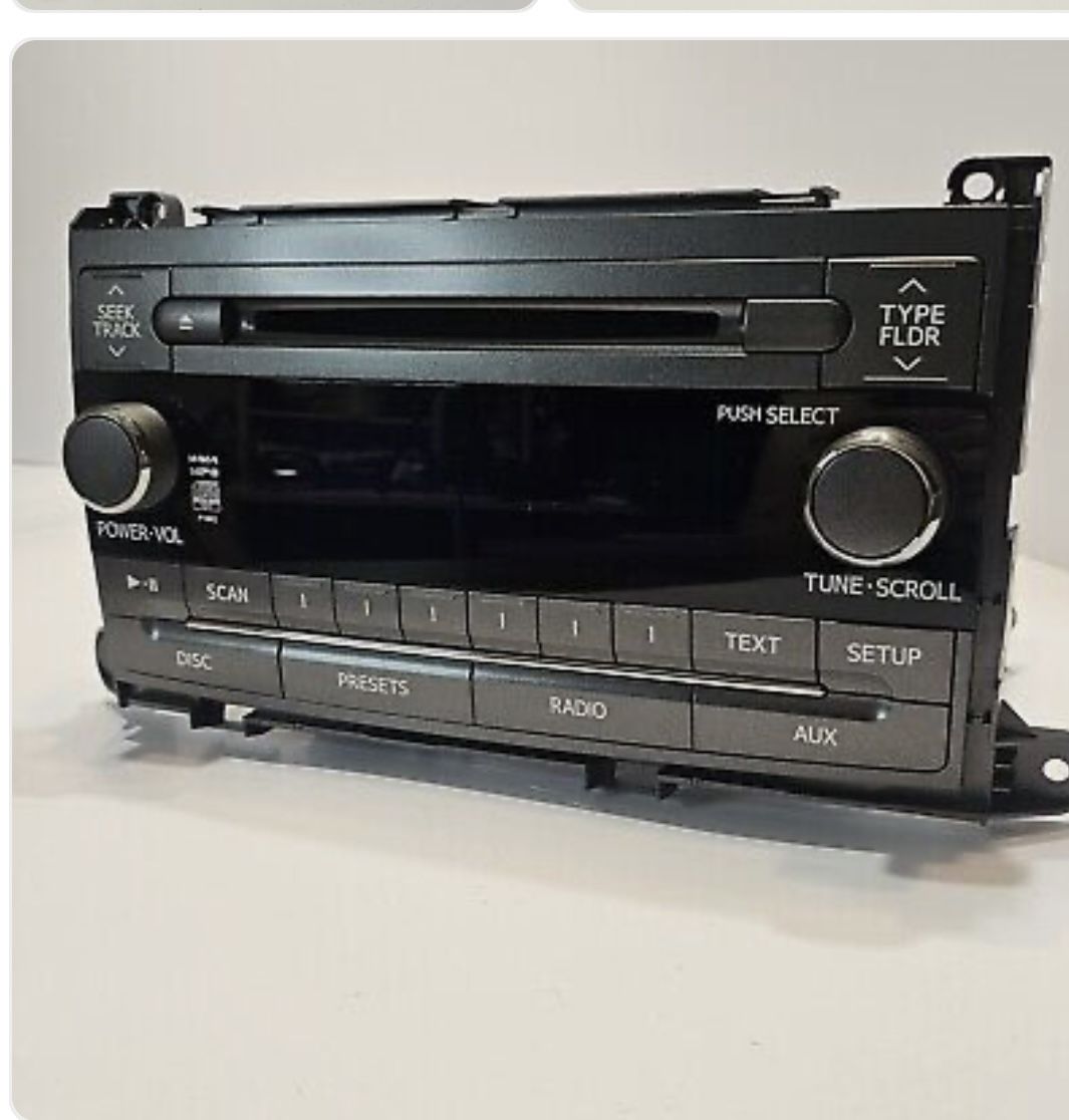 2014 Sienna Stereo OEM