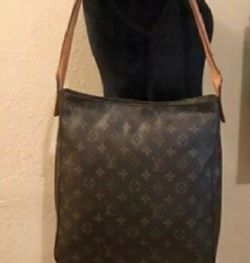 LOUIS VUITTON LOOPING BROWN MONOGRAM CANVAS SHOULDER BAG