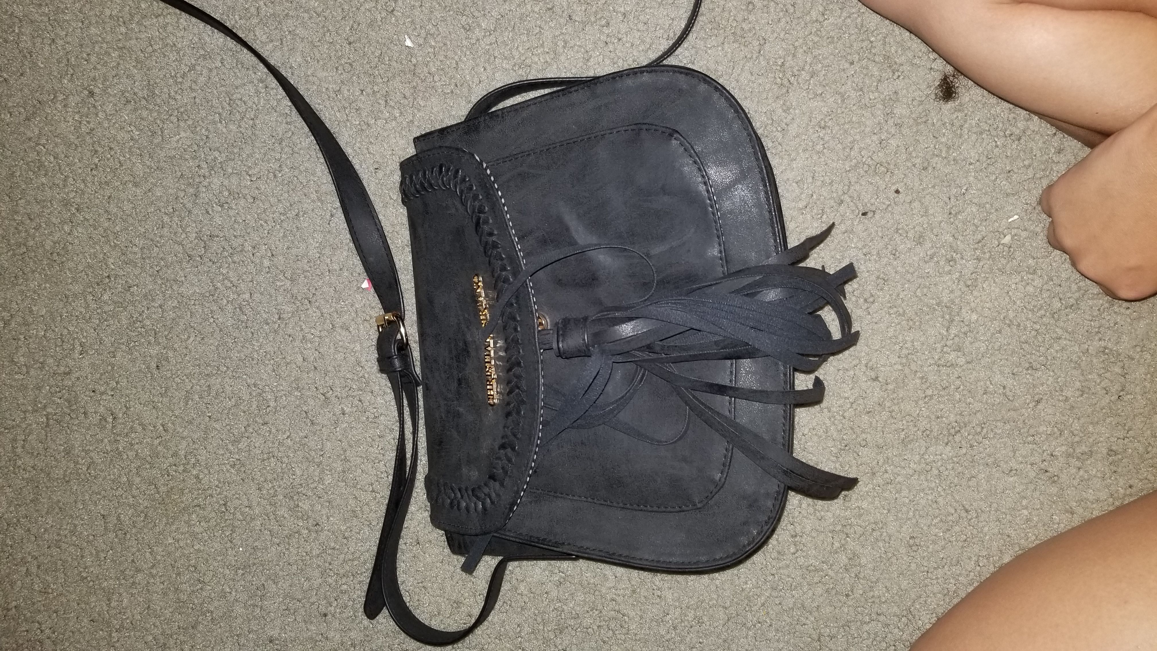 Black crossbody purse