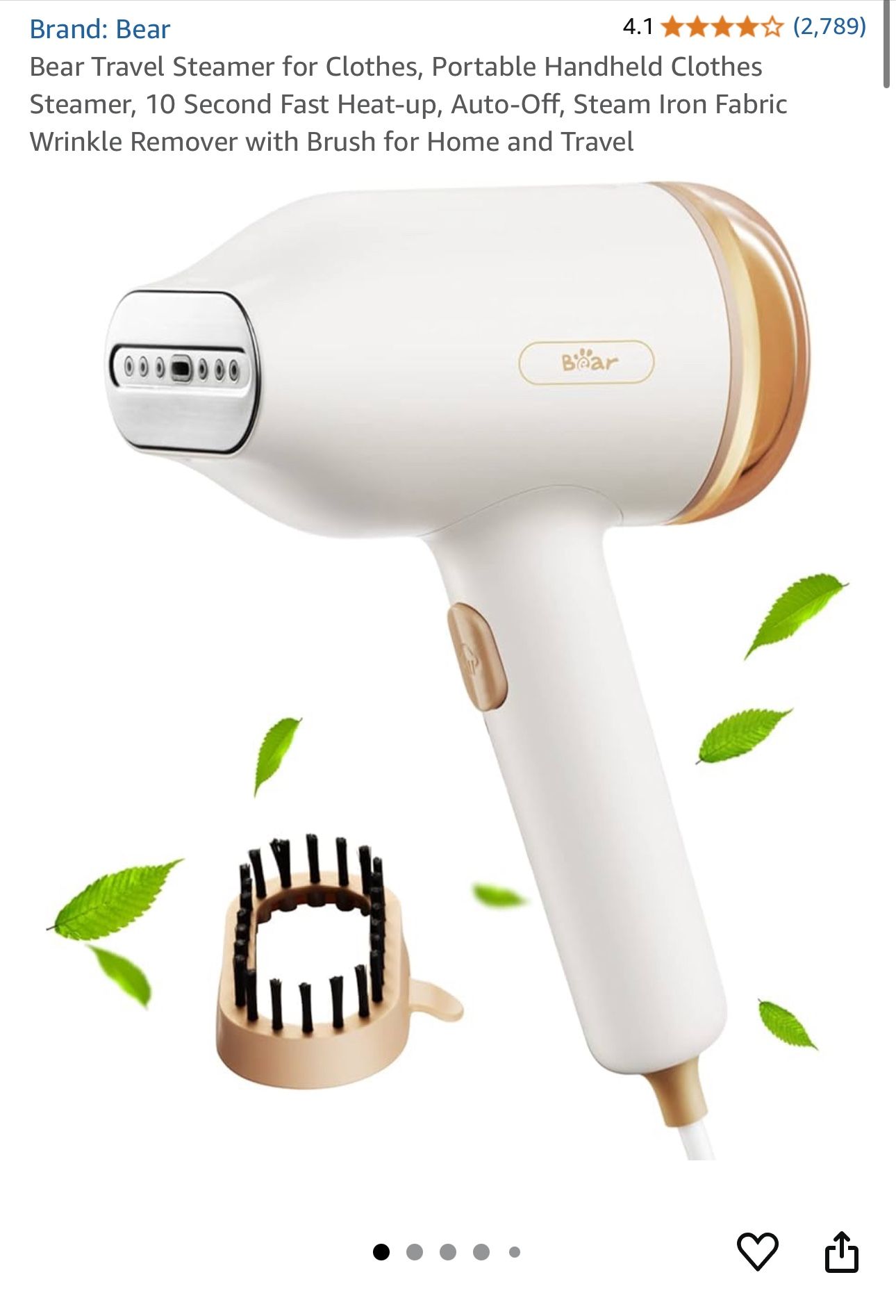 Bear Travel Clothes Steamer β Handheld, Fast Heat-Up, Great Condition