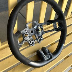 Mustang Flat Bottom Steering Wheel(Alcantara) 