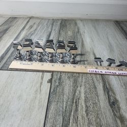 Urban Deco 11 PK Table Number Holders Place Card Holders 1.7 Inch Table Card Holders Steel Card Holders for Photos, Food Signs, Memo Notes, Weddings, 