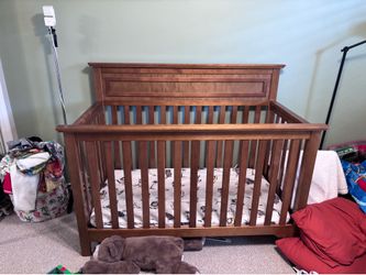 Crib and glider chair