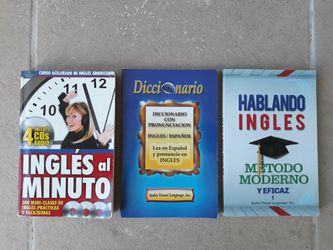 Libro De Ingles De 300 Miniclases, Diccionario Ingles / Español , Libro De Ingles Metodo Moderno 