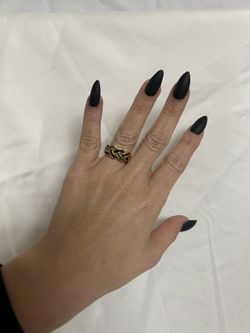 RING YELLOW GOLD 14KT WITH CUBIC ZIRCONIA