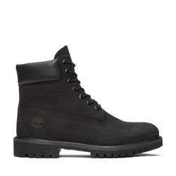 Timberland 6-inch Premium Nubuk Black Boot
