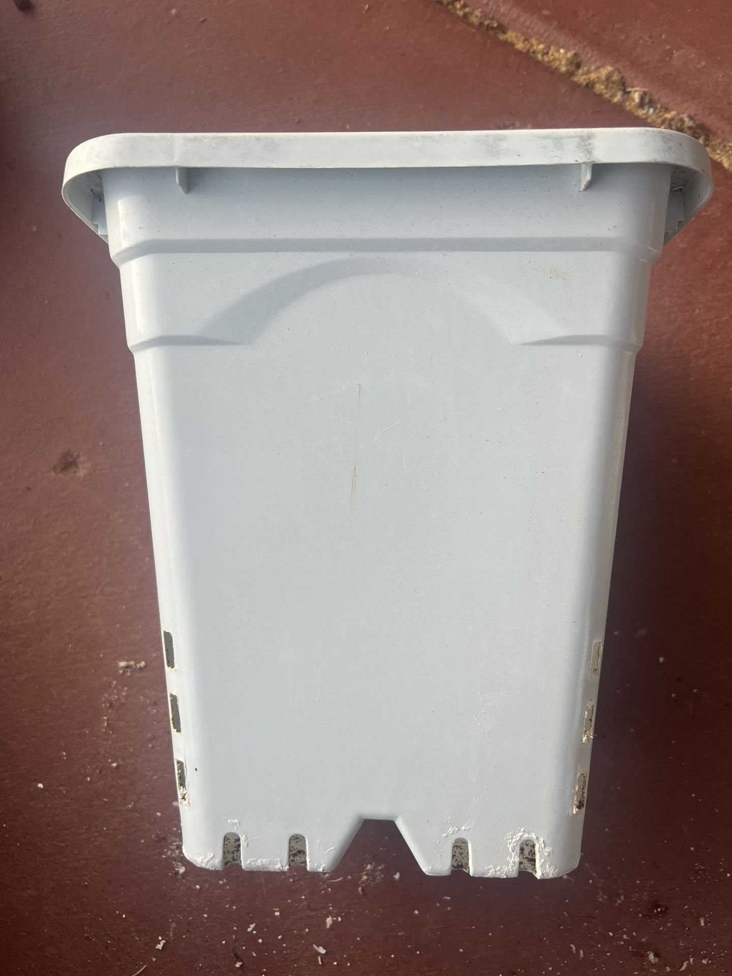 HG9X9SW 9"x9" White，10" Tall, Pack of 24 Square Pot.Plastic Square Nursery Pots,Light Tight and Durable Thickened